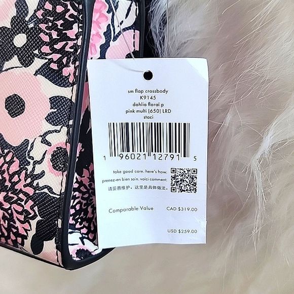 NWT KATE SPADE DAHLIA CROSSBODY FLORAL PINK MULTI GOLD CHAIN - Picture 13 of 13